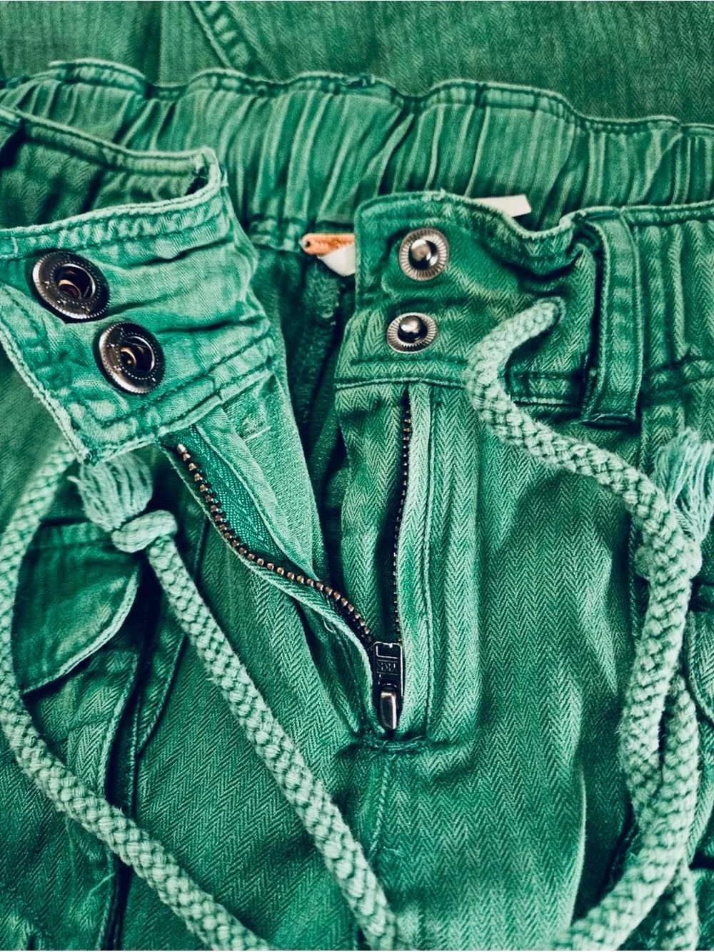 Free People Tahiti Cargo Drawstring Pants XS